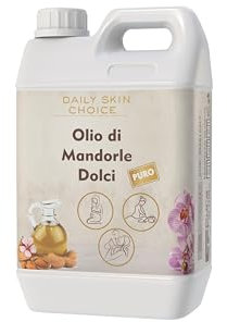 Cura Farma Olio Di Mandorle Dolci Naturale Vegano - 5 Litri Senza OGM - Ideale Per l’Aromaterapia, Massaggi E Smagliature In Gravidanza - Idratante Per Corpo - Viso - Labbra - Capelli - Pelle