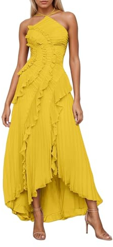Générique Robe Femme Été Bohème Longue Fleurie Sexy Mariage Soirée Cocktail Vacances Imprimé Chic Décontractée Élégante Midi Courte Plage A40