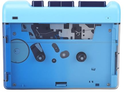 Annadue Bärbar Kassettspelare, Retrobandspelare med 3,5 Mm AUX-uttag, Batteri-USB-driven Kassettbandspelare för Hemmabruk, Utomhusbruk