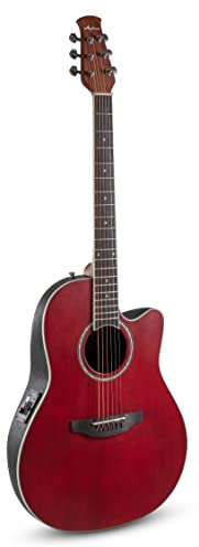 Applause E Akustikgitarre traditional AB24-2S Mid Cutaway ruby red satin