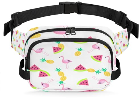 Sommer-Flamingo-Gürteltasche für Damen, Herren, Mädchen, Jungen, Kinder, Flamingo-Bauchtasche, Laufen, Sport, Wandern, Geldbörse, Gürteltasche, farbe, XL, Taschen-Organizer