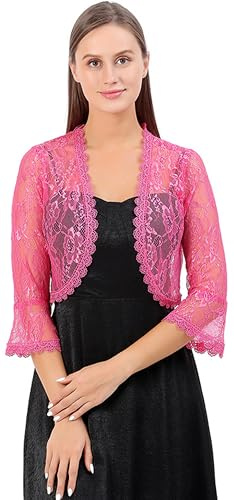 FAIRYGATE Scarfs for Women Lightweight Floral Lace Party Prom Wedding Shawl Scarf with Fringe Oversized Scarves