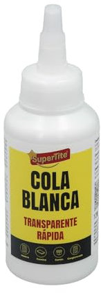 SUPERTITE Colle blanche transparente bouteille 120 g.