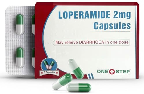 One Step Diarrhoea Relief 2mg Capsules Loperamide Hydrochloride 24 Capsules - 4 Packs