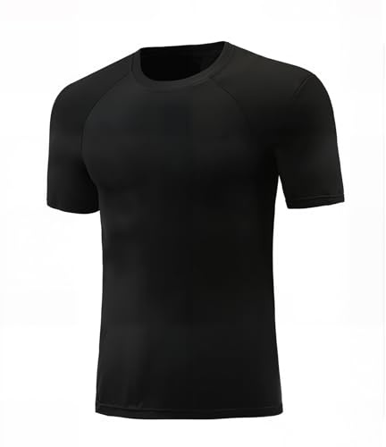 Towintec Boys' Base Layer Top Short Sleeve Quick Dry Compression Shirts | Athletic Sportswear, Undershirts, Breathable TeeTops, Lightweight Wicking Fit, T Shirt, Running, Gym, Soccer, Basketball