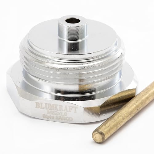 BLUMKRAFT - Adaptador de metal compatible con radiadores Sarco M32 x1.0 (prototipo) a M30 x 1.5 para termostato/cabeza termostática M30x1.5 macho