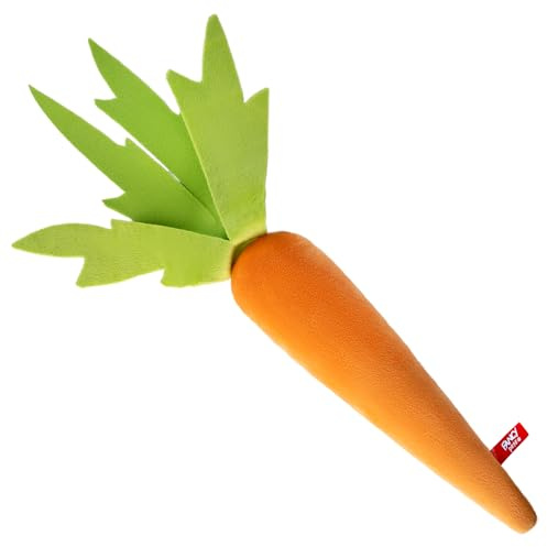 FANCY Pets Hund leksak Morot 26 cm - Plyschleksak för Små, Medelstora och Stora Hundar - Antistress Morotleksak för Hundar - Dog Toys