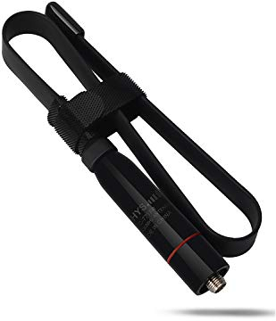 HYS SMA Buchse Antenne 15,3-Zoll-Faltbare Dualband-UV-VHF/UHF-Antennen mit 144/430 MHz CS-Taktik für Kenwood TYT BAOFENG UV-82 UV-B5 GT-3 BF-F8HP UV-5RA UV-5RE UV-5R