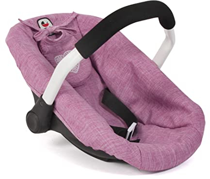 Bayer Chic 2000 - Puppen-Autositz für Baby-Puppen, Puppentrage, Puppenzubehör, Jeans pink