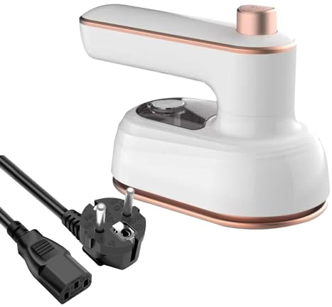 Mini Dampf Bügeleisen, Handheld Household Steam Iron, Mini-Dampfreisebügeleisen, Nass Und Trocken, Tragbares Reisebügeleisen, Bügeleisen Für Reisen (Weiß)