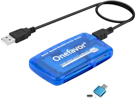 Lettore di schede SmartMedia, strumento di scrittura, adattatore universale multi-scheda USB, hub sottile, lettura di Smart Media, xD, SD, MMC, CF, MD, schede di memoria flash per Windows, Mac, Linux