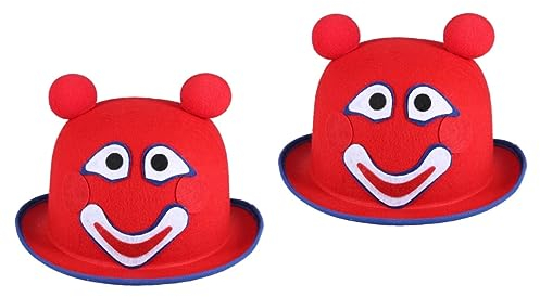 ifundom Kinderhüte 2St Rot Hauben für Kinder Hut für Kinder Jungenhüte süße Accessoires Zauberhut Kinderkleidung Kleider Kostüm Hüte Trachten Clown Prop-Hut Zylinder