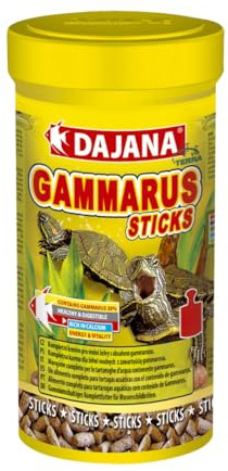 Alimento Gammarus Sticks Dajana 90gr: Nutrición Natural para Tortugas