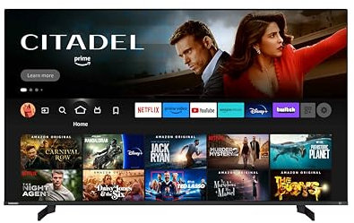 Toshiba Smart Fire TV 70 Pollici QLED Ultra HD 70QF5D63DA, TV 4K 70 Pollici con Alexa Integrata, Compatibile con Alexa, DVB-T2, Dolby Vision HDR10, HDMI 2.1, Dolby Atmos