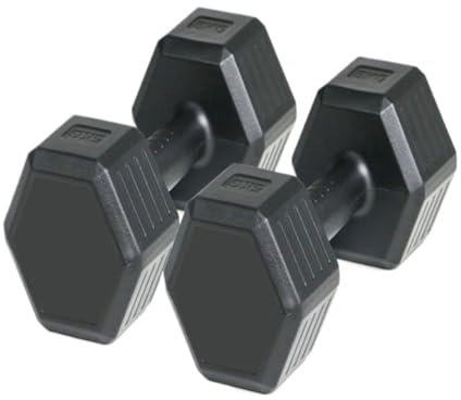 WANGWANGDUI Hanteln für Herren und Damen, gummiert, sechseckig, für Armmuskeltraining, Fitnessstudio, sechseckige Hanteln (6 kg)