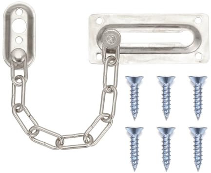 Lucchetto a catena for porta, Lucchetto a catena for porta, Catena for porta di sicurezza Cattura scorrevole in ottone Bullone for porta Protezione forte Hardware Limitatore Blocco Chiusura a scatto C