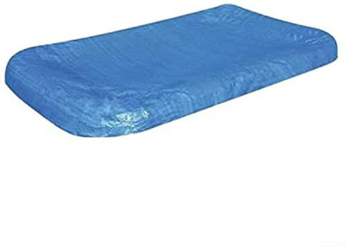 Alanmoship Telo protettivo rettangolare impermeabile con bordo elastico, per piscine gonfiabili fuori terra, diverse dimensioni, blu (265 x 175 x 25 cm)