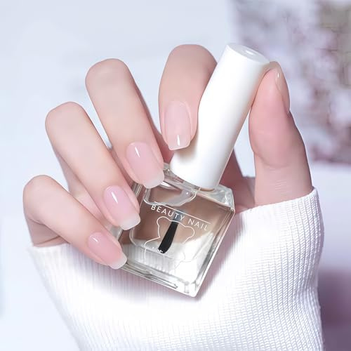 2-in-1 Water-Based Clear Nail Polish & Strengthening Top Coat – Quick Dry, High Shine Formula for Stronger, Healthier Nails. Perfect Base & Protective Finish for Long-Lasting Manicures