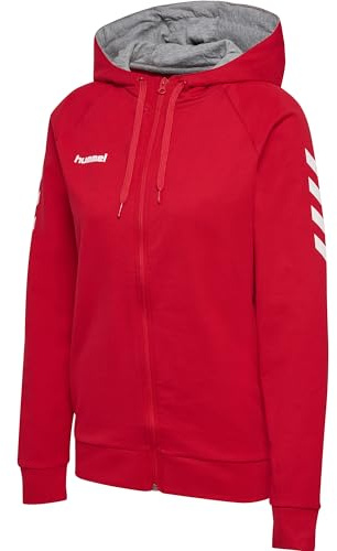 hummel Femme Sweatshirt à capuche, Coton, Rouge (True Red), XL