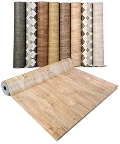 casa pura Revêtement de Sol en PVC, chêne Antique, Film de Vinyle sans Colle, Surface antidérapante imperméable pour Couvrir Les Meubles, Murs et sols, en Rouleau, Facile à Couper, Wagner 100x300 cm