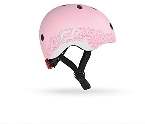 Scoot&Ride Reflective Kinder-Helm XXS-S aus Polycarbonat in der Farbe Rose, Größe: 45cm - 51cm, 96496
