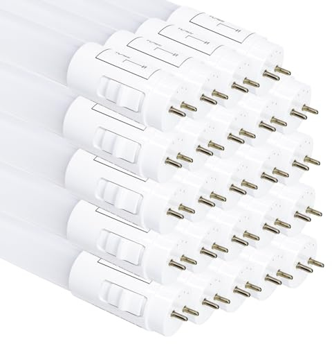 LED ATOMANT Confezione da 24 Tubo LED 120cm 18W, CCT (Selettore di Colore Bianco Caldo, Neutro e Freddo), 2200 Lumen, Started LED Incluso, Standard T8