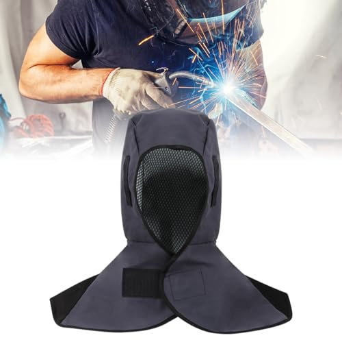 Tappo di Saldatura,Maschera da Saldatore,Cappuccio di Saldatura,Cappuccio da Saldatore Protettivo,Casco di Saldatura Collo Protezione,Schwarz Schweißerkappe, Schweißerkopfhaube