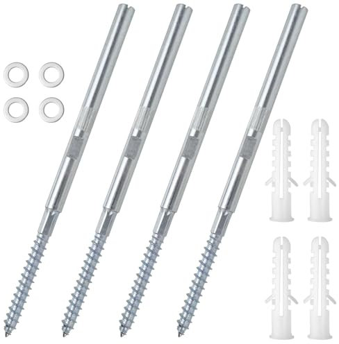 4er-Set Unsichtbar Wandregal Halterung - Schwebende Regalhalterung aus Stahl, Holzregalhalterungen mit Schrauben, Tragfähigkeit 18kg, Tablarträger Verstellbar für Brauch Wandregale schwebende Bretter