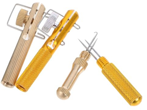ORFOFE Kit de 2 Outils à Nouer pour Pêche en Aluminium et Cuivre Dispositif Rapide pour Fixation d'Hameçons Outil Portable pour Pêche en Extérieur Salée