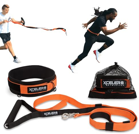X-PLOSIVE Kit d'entraînement de Vitesse/Surcharge Running Resistance & Release/Harnais & Bande de résistance, Équipement de Vitesse et d'agilité pour Sprint et Football, Basketball, Football/Youth
