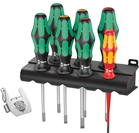 Wera Kraftform/7 Heavy Metal 1 VDE Schraubendreher-Set 8teilig Kreuzschlitz Phillips, Schlitz, TORX