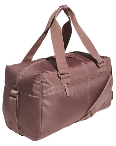 adidas Lounge Premium Sport Duffel Bag for Travel and Gym, Warm Clay Pink, One Size