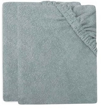 Jollein Wickelauflagenbezug Frottee - Sea Green - 2er Pack - 50x70cm - 85% Baumwolle, 15% Polyester - OEKO-TEX-Zertifiziert - Bezug Wickelauflage