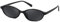 FEISEDY Vintage Oval Katzenaugen Sonnenbrille Damen Klein Schmal Cateye Brille Retro mit UV400 Schutz B0257