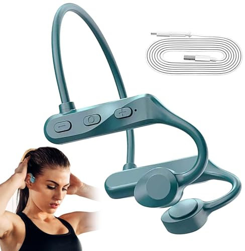 Auriculares De Conducción Ósea - Auriculares Inalámbricos De Conducción Ósea, Auriculares Deportivos Ligeros Blue Tooth 5.0 | Auriculares Inalámbricos De Oído Abierto, Auriculares Inalámbricos