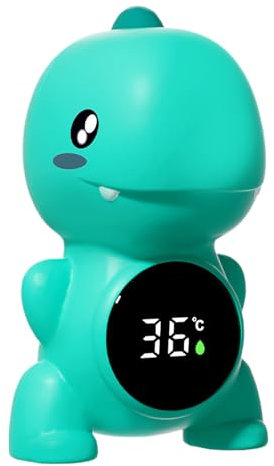 Gasa De Temperatura Del Baño Para Niños - Dinosaurio Diseño Digital Temp Bebé Sensor De Baño - Pantalla De Temperatura De Colores, Juguete De Agua De Monitoreo De Temperatura Para Bamb