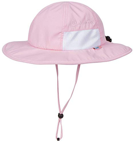 SwimZip Wide Brim Sun Hat | UPF 50+ Protection for Baby, Toddler, and Kids Pink