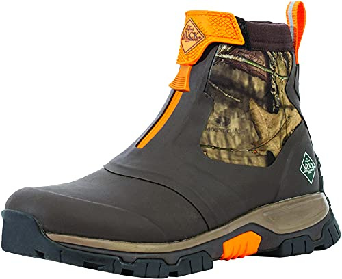MUCK Men's Mossy Oak® Breakup Country™ Apex Mid Zip Ankle Boot, Brown, Size 10(M)