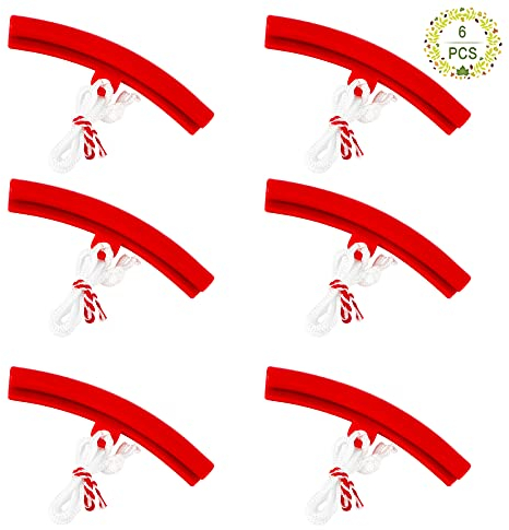 Haisheng 6PCS Tire Changing Saver Tool, Car Tire Changer Guard Car Tyre Remove Wheel Fixing Rim Protector for Motorcycle Bike Car (Red)