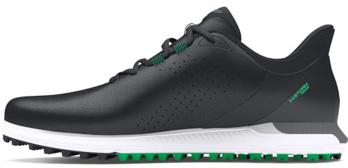 Under Armour Drive Fade Spikless golfsko för män, (001) Svart/Svart/Titan Grå, 44 EU