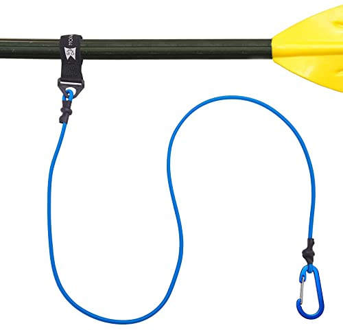 MOPHOEXII Kayak Paddle Leash，Paddle Leash Kayaking Lightweight Coiled Kayak Rod Leashes，Paddle Strap for SUP Kayaking Canoing Fishing Boating