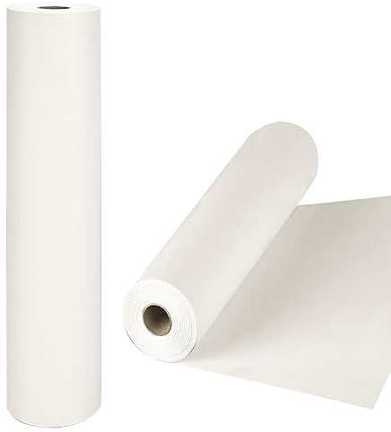QISF Drawing Paper Roll - Art Paper Roll for Kids (44CM X 15M), Paper for Painting Easel, Wall Art, Gift Wrap, DIY