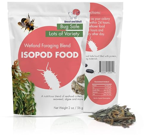 Snout and Shell Wetland Foraging Isopod Food – Bioactive Blend