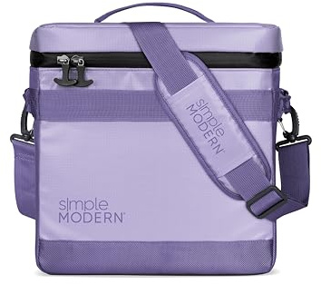 Simple Modern Day Cooler for 12 Cans | Soft Cooler Bag Insulated Ice Chest with Carrying Strap & Handle | Lunch Box for Travel, Camping, Work, Beach, Picnic, Game Day | 11 Liter | Electric Lavender