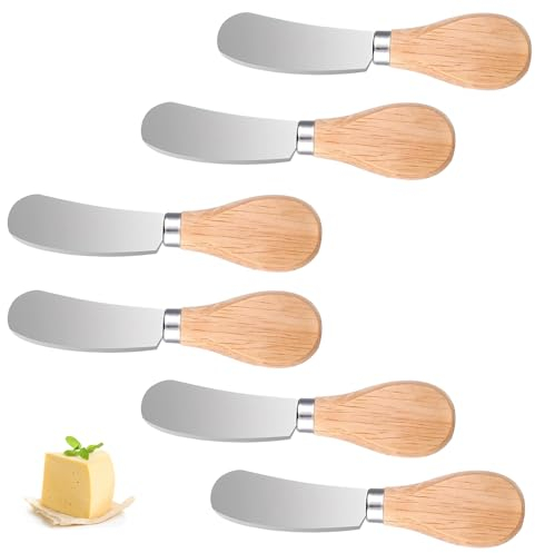 aqlbhz 6 Pcs Butter Knife, Durable Cheese Knifes