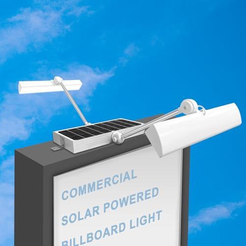 Solar Sign Light, Solar Billboard Light, 420 LED 2600 Lumens Solar Lights for Sign, Suitable for Outdoor, Commercial, Bussiness, Highway, billboards, Signs