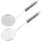 WYRGQIQN 2 Set di Scolapasta e Schiumarola in Acciaio Inox con Cestello per Pasta Separati, Completo di utensili essenziali per la tua cucina