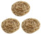 3 Pack Copper Scourer Pads,Recyclable Metal Spiral Scourer for Heavy Duty Cleaning,100% Copper Pan Scourers for Tough Grease Stains,Wire Scrubbers for Uncoated Cookware Pots Pans and Kitchen Surfaces