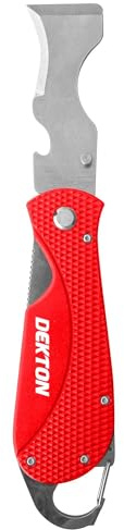 Dekton Folding Knife-Perfect For Precision Cutting|Compact, Durable Design With Sharp Stainless Steel Blade|Secure Locking Mechanism|Ergonomic Handle For Comfort And Safety|Ideal For Scraping, Cleanin