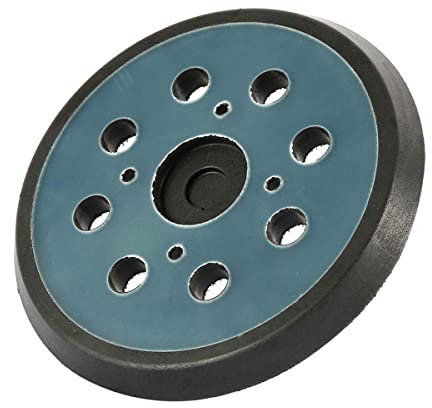 5 Inch 8 Holes Replacement Sander Backing Pad Round Hook and Loop Backing Pad 125mm Easy Installation Replacement Sanding Pad Sander Accessories for Most Orbital Random Sanders with 4 Screws (1PC)